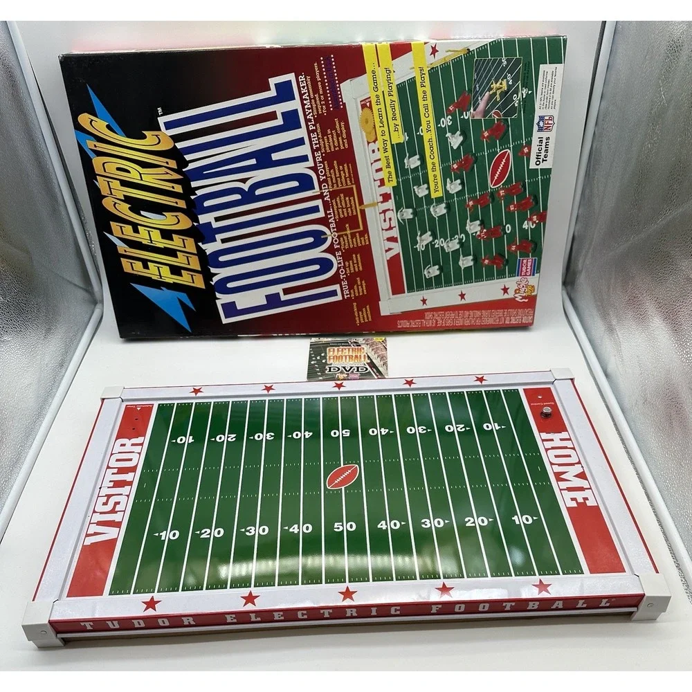 1997 TUDOR GAMES ELECTRIC FOOTBALL NFL MIGGLE TOYS #6071 OPEN BOX COMPLETE